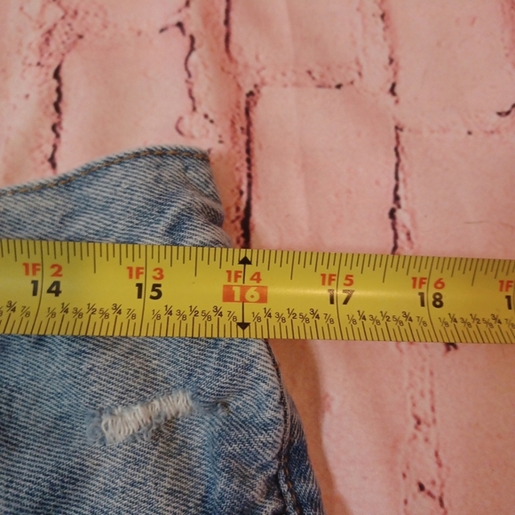 EUC Aeropostale High Rise Jean Shorts Size 10 - Picture 5 of 9